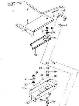 Antriebskeilriemen für Kehrmaschine Minieffe